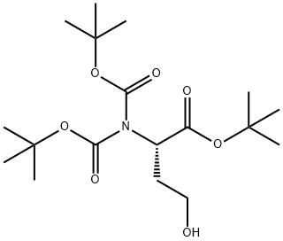 2-Di(tert-butyloxycarbonyl)-L-hoMoserine  tert-Butyl Ester Struktur