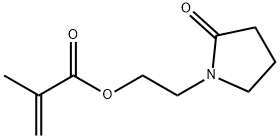 2-Propenoic acid, 2-methyl-, 2-(2-oxo-1-pyrrolidinyl)ethyl ester Struktur