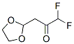 2-Propanone,  3-(1,3-dioxolan-2-yl)-1,1-difluoro- Struktur