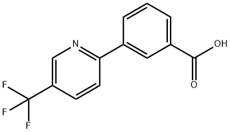 3-[5-(trifluoromethyl)-2-pyridinyl]benzenecarboxylic acid Struktur