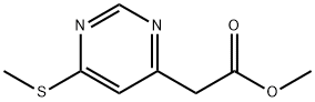 (6-METHYLSULFANYL-PYRIMIDIN-4-YL)-ACETIC ACID METHYL ESTER Struktur