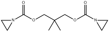 [3-(aziridine-1-carbonyloxy)-2,2-dimethyl-propyl] aziridine-1-carboxyl ate Struktur