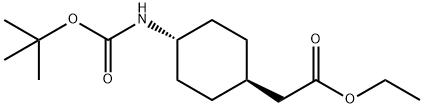 Ethyl trans-2-[4-(Boc-aMino)cyclohexyl]acetate Struktur