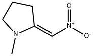 Pyrrolidine, 1-methyl-2-(nitromethylene)-, (E)- (9CI) Struktur