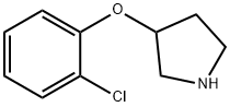 3-(2-CHLOROPHENOXY)PYRROLIDINE Struktur