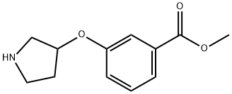 METHYL 3-(3-PYRROLIDINYLOXY)BENZOATE Struktur