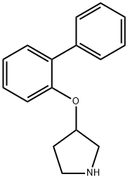 3-([1,1'-BIPHENYL]-2-YLOXY)PYRROLIDINE Struktur