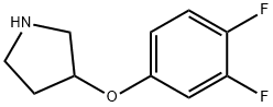 3-(3,4-DIFLUOROPHENOXY)PYRROLIDINE Struktur