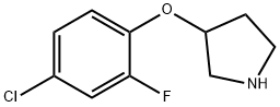 3-(4-CHLORO-2-FLUOROPHENOXY)PYRROLIDINE Struktur