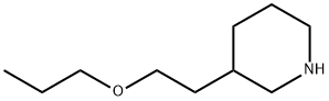 2-(3-Piperidinyl)ethyl propyl ether hydrochloride Struktur