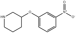 3-(3-NITROPHENOXY)PIPERIDINE Struktur