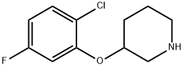 3-(2-CHLORO-5-FLUOROPHENOXY)PIPERIDINE Struktur