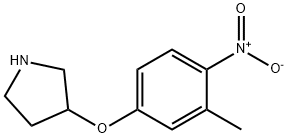 3-(3-METHYL-4-NITROPHENOXY)PYRROLIDINE Struktur