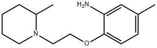 5-Methyl-2-[2-(2-methyl-piperidin-1-yl)-ethoxy]-phenylamine Struktur