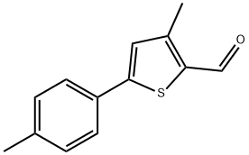 3-METHYL-5-P-TOLYLTHIOPHENE-2-CARBALDEHYDE Struktur