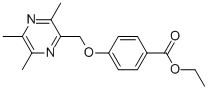 4-[(3,5,6-TRIMETHYL-2-PYRAZINYL)METHOXY]BENZOIC ACID ETHYL ESTER Struktur