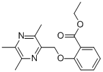 Benzoic  acid,  2-[(3,5,6-trimethyl-2-pyrazinyl)methoxy]-,  ethyl  ester Struktur