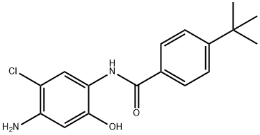 4'-Amino-4-tert-butyl-5'-chloro-2'-hydroxybenzanilide Struktur