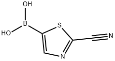 Boronic  acid,  B-(2-cyano-5-thiazolyl)- Struktur