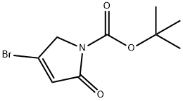 tert-Butyl 4-broMo-2-oxo-2,5-dihydro-1H-pyrrole-1-carboxylate Struktur