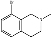 8-bromo-2-methyl-1,2,3,4-tetrahydroisoquinoline Struktur