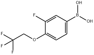 3-Fluoro-4-(2,2,2-trifluoro-ethoxy)-benzeneboronic acid Struktur