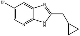 6-Bromo-2-cyclopropylmethyl-3H-imidazo[4,5-b]pyridine Struktur