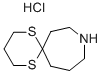 1,5-Dithia-9-aza-spiro[5.6]dodecane hydrochloride Struktur