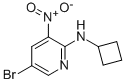 5-Bromo-3-nitro-pyridin-2-yl)-cyclobutyl-amine Struktur