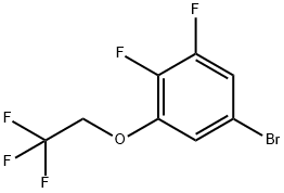 5-Bromo-1,2-difluoro-3-(2,2,2-trifluoro-ethoxy)-benzene Struktur