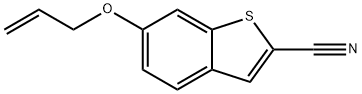 6-(allyloxy)benzo[b]thiophene-2-carbonitrile Struktur