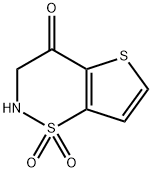 2,3-dihydro-4H-thieno[2,3-e][1,2]thiazin-4-one 1,1-dioxide Struktur