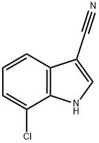 3-Cyano-7-chloroindole Struktur