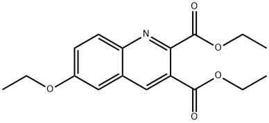 6-ETHOXYQUINOLINE-2,3-DICARBOXYLIC ACID DIETHYL ESTER Struktur