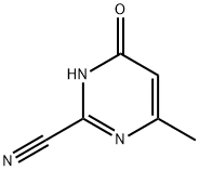 2-Pyrimidinecarbonitrile, 1,4-dihydro-6-methyl-4-oxo- (9CI) Struktur