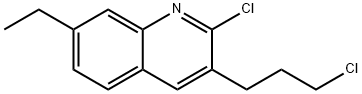 2-CHLORO-3-(3-CHLOROPROPYL)-7-ETHYLQUINOLINE Struktur