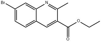 7-BROMO-2-METHYLQUINOLINE-3-CARBOXYLIC ACID ETHYL ESTER Struktur