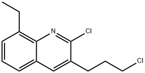 2-CHLORO-3-(3-CHLOROPROPYL)-8-ETHYLQUINOLIN Struktur