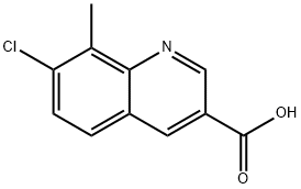 7-CHLORO-8-METHYLQUINOLINE-3-CARBOXYLIC ACID Struktur