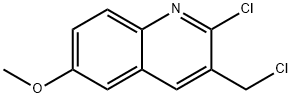 2-CHLORO-3-CHLOROMETHYL-6-METHOXYQUINOLINE Struktur