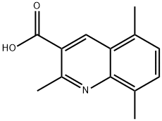 2,5,8-TRIMETHYLQUINOLINE-3-CARBOXYLIC ACID Struktur