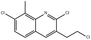 3-(2-CHLOROETHYL)-2,7-DICHLORO-8-METHYLQUINOLINE Struktur