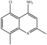 4-AMINO-5-CHLORO-2,8-DIMETHYLQUINOLINE Struktur