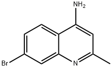 4-AMINO-7-BROMO-2-METHYLQUINOLINE Struktur