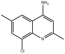 4-AMINO-8-CHLORO-2,6-DIMETHYLQUINOLINE Struktur