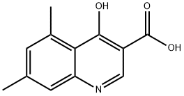 5,7-DIMETHYL-4-HYDROXYQUINOLINE-3-CARBOXYLIC ACID Struktur