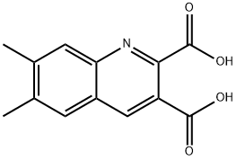 6,7-DIMETHYLQUINOLINE-2,3-DICARBOXYLIC ACID Struktur