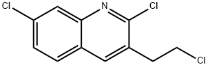 3-(2-Chloroethyl)-2,7-dichloroquinoline Struktur