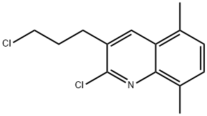 2-CHLORO-3-(3-CHLOROPROPYL)-5,8-DIMETHYLQUINOLINE Struktur