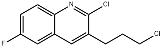 2-Chloro-3-(3-chloropropyl)-6-fluoroquinoline Struktur